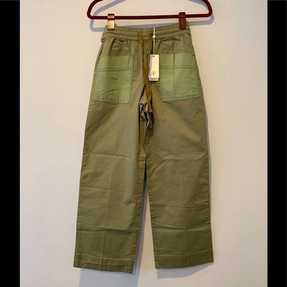 Tory Burch modern twill logo ankle pants size XXS, NWT - Picture 5 of 10